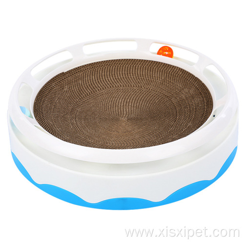 Waterproof cat corrugated paper scratcher turntable toy